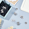 6Pcs Dollar Sign Brass Lapel Pin Backs for Backpack Clothes JEWB-FH0003-06-4