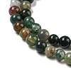 Natural Indian Agate Gemstone Bead Strands G-R201-4mm-2