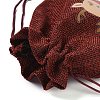 Christmas Theme Jute Cloth Storage Bags ABAG-F010-01B-01-4