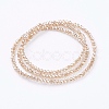 Electroplate Glass Beads Strands EGLA-J025-F-M-3