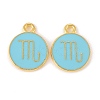 Alloy Enamel Pendants ENAM-S124-01B-16L-1