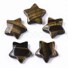 Natural Tiger Eye Star Shaped Worry Stones G-T132-002A-08-1
