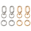 4Pcs 2 Colors Iron Swivel Clasps HJEW-FH00179-1