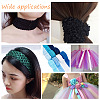 14M 7 Style Blue Series Elastic Crochet Headband Ribbon OCOR-BC0005-36-6