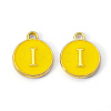 Golden Plated Alloy Enamel Charms X-ENAM-S118-09I-2