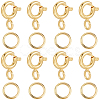 Brass Spring Ring Clasps KK-BBC0025-62-7