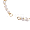 Handmade CCB Plastic Imitation Pearl Beaded Chains Bracelet Making AJEW-JB01150-25-2