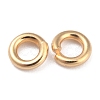 Rack Plating Brass Open Jump Rings X-KK-O139-18K-G-2
