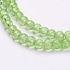 1 Strand Transparent Crackle Glass Round Beads Strands X-CCG-Q001-4mm-11-3