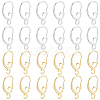 40Pcs 2 Colors Brass Earring Hooks KK-BBC0022-96-7