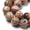 Natural Rhodonite Beads Strands G-R494-A12-04-3