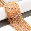 Natural Citrine Beads Strands X-G-S150-09-6mm-4