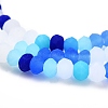 Faceted Glass Beads Strands X-GLAA-F106-B-F07-3