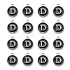 Platinum Plated Alloy Charms ENAM-S118-02D-P-2
