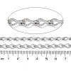 Brass Textured Twist Link Chains CHC-H116-05P-3