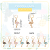 Flamingo Stitch Markers HJEW-AB00189-2