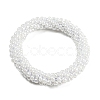 Crochet Glass Beads Braided Stretch Bracelet BJEW-K232-01E-1