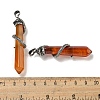 Natural Red Agate(Dyed & Heated) Pointed Big Pendants G-F766-07AS-01-3