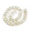 Electroplate Transparent Crackle Glass Beads Strands EGLA-Q135-01A-B04-2