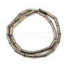 Electroplated Natural Lava Rock Beads Strands G-K388-03B-07-1