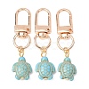 20Pcs Sea Turtle Synthetic Turquoise Pendant Decorations HJEW-CP00071-1