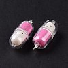 Translucent Plastic Pendants KY-L006-29G-4