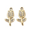 Alloy Crystal Pendants FIND-I043-03G-1