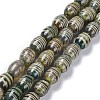 Tibetan Style dZi Beads Strands TDZI-E005-01O-1