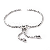 Tarnish Resistant Adjustable 304 Stainless Steel Slider Bracelets Making STAS-T050-030P-3