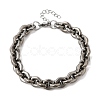 304 Stainless Steel Link Chain Bracelets for Women BJEW-P388-01P-4
