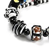 Hand Painted Acrylic with Enamel Beads X-MACR-K354-30-6