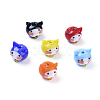 Handmade Lampwork Kitten Beads LAMP-I020-04-1