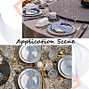 Wrinkled Polyester Dinner Cloth Napkins AJEW-WH20020-115C-4