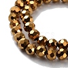 Faceted(32 Facets) Electroplate Glass Bead Strands X-EGLA-R042-6mm-03-2
