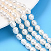 Natural Cultured Freshwater Pearl Beads Strands PEAR-N012-07Y-01-1