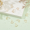 Brass Stud Earring Findings KK-BC0003-74G-4