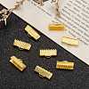 Iron Ribbon Crimp Ends E183-G-4