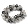 Natural Tourmalinated Quartz Beads Strands G-F818-A09-14mm-3