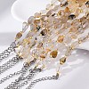 Natural Rutilated Quartz Beaded Bracelets G-P563-07P-03-3