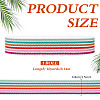 10 Yards Stripe Pattern Polycotton Ribbon OCOR-ME0001-30-2