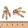 Alloy Rhinestone European Beads FIND-Q115-04G-3