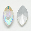 Pointed Back Glass Rhinestone Cabochons RGLA-T083-13x27mm-05-2