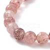 4Pcs 4 Style Natural & Synthetic Mixed Gemstone Round Beaded Stretch Bracelets Set for Women BJEW-JB09113-4