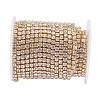 Brass Rhinestone Strass Chains CHC-T001-SS18-01C-4