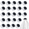 24Pcs Self-adhesive ABS Towel Storage Hook AJEW-GO0004-96-1
