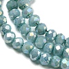 Opaque Baking Paint Glass Beads Strands DGLA-F002-03A-4