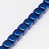 Electroplate Non-magnetic Synthetic Hematite Beads Strands G-J172-3x3mm-M-4
