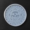 Halloween Theme Silicone Cup Mat Molds DIY-E066-01-4