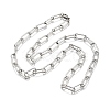 Non-Tarnish 304 Stainless Steel Paperclip Chains STAS-I146-02P-2