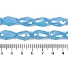 Opaque Solid Color Electroplate Glass Beads Strands LS-EGLA-N013-P4mm-B10-4